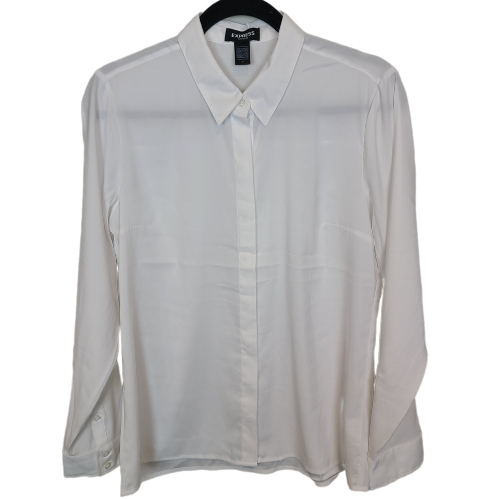 Express Womens Portofino Shirt Conscious Edit Sz M Career Office Work Minimalist